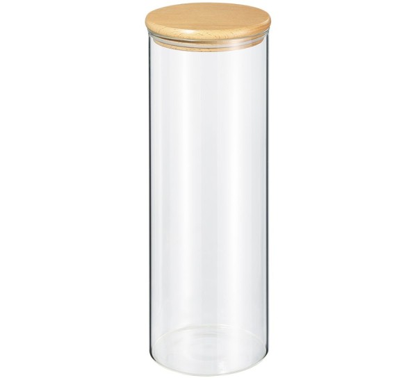 Zassenhaus Vorratsglas mit Holz-Deckel 2000 ml