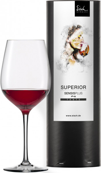 Eisch Superior Sensis Plus Rotwein-Glas 500/2 in Geschenk-Röhre