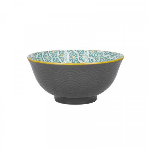 KitchenCraft Stoneware Bowl 15,7 cm Brush Stroke