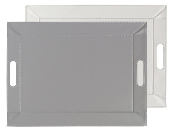 Freeform Duo Wende-Tablett 55x41 cm Grau / Weiß