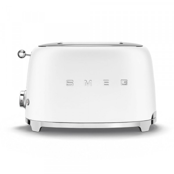 Smeg Retro Toaster 2-Schlitz matt weiß