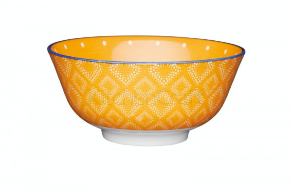 KitchenCraft Stoneware Bowl 15,7 cm Spot Orange