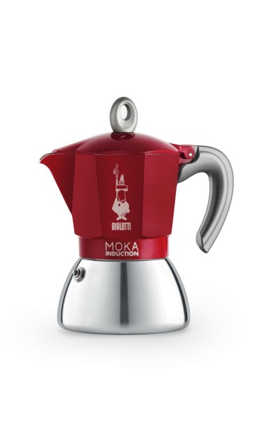 Bialetti New Moka Induction Espresso-Kocher 6 Tassen rot