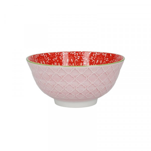 KitchenCraft Stoneware Bowl 15,7 cm Tile Emboss