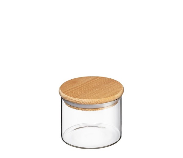 Zassenhaus Vorratsglas mit Holz-Deckel 350 ml