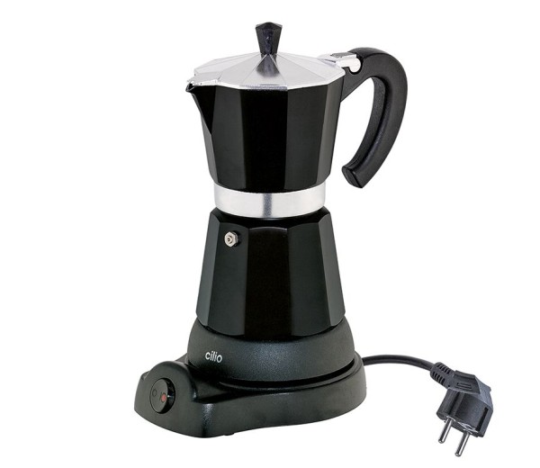 Cilio Classico Espresso-Kocher schwarz 6 Tassen elektrisch
