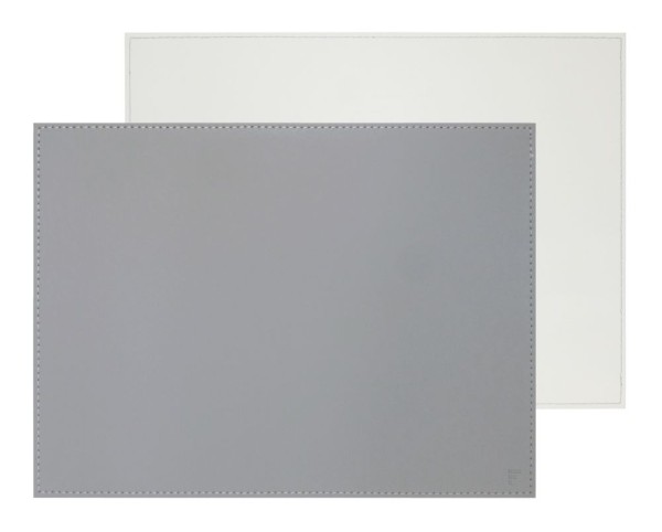 Freeform Duo Platz-Set 40x30 cm Grau / Weiß