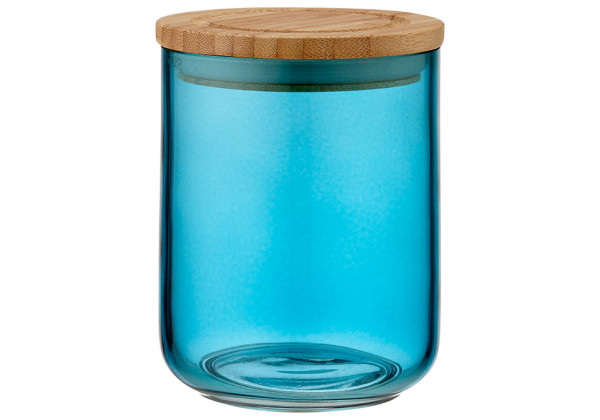 Ladelle Stak Glas Vorratsdose 13 cm blaugrün