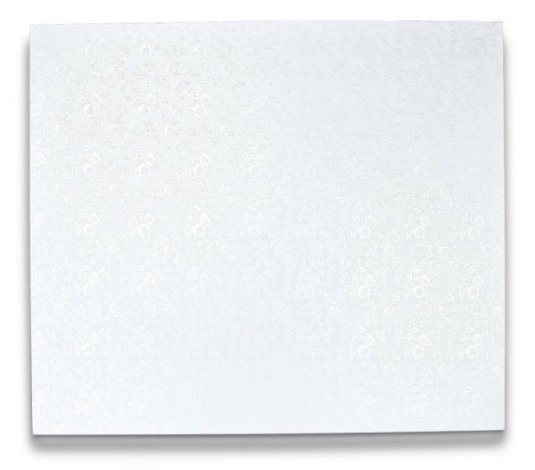Städter Kuchenplatte Pappe Aluminiumkaschiert Rechteck Weiß 45x35 cm