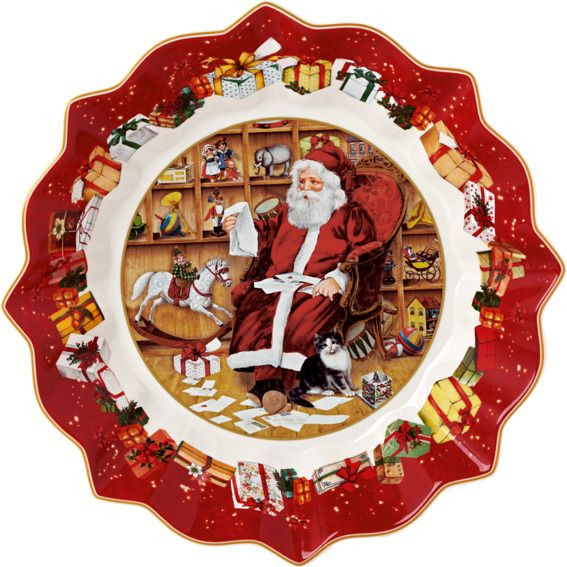 Villeroy & Boch Toy´s Fantasy Schale groß Santa liest Wunschzettel