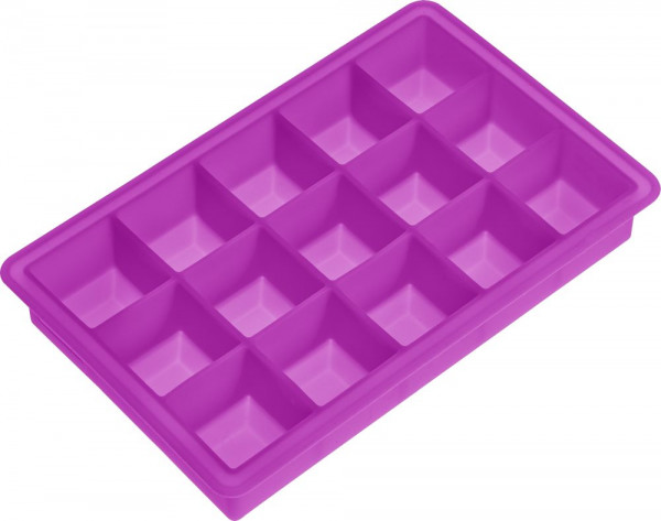 Lurch Silikon Eiswürfel-Bereiter 3x3 cm purpur