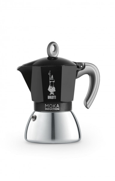 Bialetti New Moka Induction Espresso-Kocher 6 Tassen schwarz