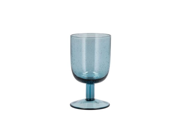 Lyngby Valencia Blau Wasserglas mit Fuß 37 cl