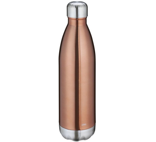 Cilio Elegante Isolier-Trinkflasche 750 ml kupfer