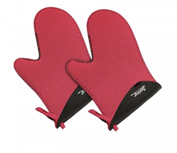 Spring Grips Handschuh kurz rot / schwarz 1 Paar